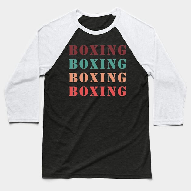 Boxing Baseball T-Shirt by Mamon